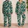Ivory Cranes And Golden Clouds For Coastal Getaways And Relaxed Resort Living Men Satin Pajamas Set - 2