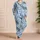 Watercolor Peacock Feather Motifs for Relaxed Evenings and Elegant Home Lounging Satin Pajamas Set - 4