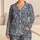 Ivory Palm Trees and Jungle Wildlife for Relaxed Coastal Getaways and Island Escapes Satin Pajamas Set - 1
