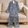 Ivory Palm Trees and Jungle Wildlife for Relaxed Coastal Getaways and Island Escapes Satin Pajamas Set - 5