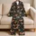 Colorful Floral Rooster Motifs for Cozy Farmhouse Mornings and Country Living Fans Satin Pajamas Set - 5
