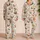 Watercolor Chickens And Wildflowers For Cozy Cottage Living And Farmhouse Fans Satin Pajamas Set - 2