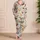Watercolor Chickens And Wildflowers For Cozy Cottage Living And Farmhouse Fans Satin Pajamas Set - 4
