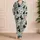 Black Cats, Teal Leaves And Coral Berries For Cozy Forest Lounging Satin Pajamas Set - 4