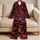 Scarlet Heart Motifs for Cozy Valentine Evenings and Romantic At-Home Lounging Nights Satin Pajamas Set - 5