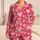 Blush Heart Motif For Cozy Romantic Evenings And Sweet Valentine Moments Satin Pajamas Set - 1