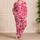 Blush Heart Motif For Cozy Romantic Evenings And Sweet Valentine Moments Satin Pajamas Set - 4