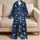 Crescent Moon and Star Motifs for Cozy Evenings and Peaceful Bedtime Routines Satin Pajamas Set - 5