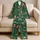 Cheerful Christmas Santa, Reindeer, Gifts and Trees for Cozy Holiday Nights for Women Satin Pajamas Set - 5