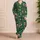 Cheerful Christmas Santa, Reindeer, Gifts and Trees for Cozy Holiday Nights for Women Satin Pajamas Set - 4