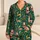 Cheerful Christmas Santa, Reindeer, Gifts and Trees for Cozy Holiday Nights for Women Satin Pajamas Set - 1