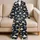 Moon And Cloud Night Sky Motifs For Cozy Bedtime And Relaxing Evenings Satin Pajamas Set - 5