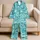 Turquoise Dragonfly and Tie-Dye Motifs for Relaxed Summer Lounging and Gift Giving Satin Pajamas Set - 5