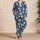 Colorful Daisy Blooms for Cozy Summer Evenings and Relaxed Homewear for Women Satin Pajamas Set - 4