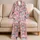Playful Cat Faces for Cozy Evenings and Whimsical Lounging at Home for Cat Lovers Satin Pajamas Set - 5