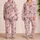 Playful Cat Faces for Cozy Evenings and Whimsical Lounging at Home for Cat Lovers Satin Pajamas Set - 2