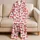 Cherry Red Ribbon Bows for Romantic Spring Mornings and Sweet Valentine Gifting Satin Pajamas Set - 5