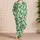 Cucumbers And Leafy Greens For Fresh, Cozy Home Evenings And Relaxed Everyday Comfort Satin Pajamas Set - 4