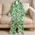Cucumbers And Leafy Greens For Fresh, Cozy Home Evenings And Relaxed Everyday Comfort Satin Pajamas Set - 5