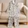 Hand-Drawn Dogs and Puppies for Cozy Holiday Lounging and Relaxed Evenings Satin Pajamas Set - 5