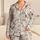 Hand-Drawn Dogs and Puppies for Cozy Holiday Lounging and Relaxed Evenings Satin Pajamas Set - 1