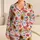 Raspberry Watermelon And Papaya With Sweet Bows For Cheerful Summer Lounging Satin Pajamas Set - 1