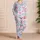 Blue Seashells and Pink Ribbon Bows for Romantic Coastal Valentine's Day Gifts for Her Satin Pajamas Set - 4