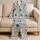 Whimsical Puppy Dogs and Gift Bows for Cozy Spring Evenings at Home for Dog Lovers Satin Pajamas Set - 5