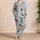 Whimsical Puppy Dogs and Gift Bows for Cozy Spring Evenings at Home for Dog Lovers Satin Pajamas Set - 4
