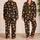 Jack-O'-Lanterns, Ghosts and Stars for Cozy Halloween Nights at Home Satin Pajamas Set - 2