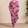 Pink Halloween Cats, Ghosts and Bats for Cozy October Nights and Festive Gifting Satin Pajamas Set - 4