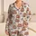 Charming Capybara Sweetheart Bows and Pink Hearts for Valentine's Day Gift Giving Satin Pajamas Set - 1
