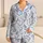 Blue Mermaid Ocean Motifs for Dreamy Coastal Evenings and Relaxed Summer Nights Satin Pajamas Set - 1