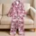 Cute Pink Halloween Ghosts and Heart-Eyed Pumpkins for Cozy October Nights at Home Satin Pajamas Set - 5
