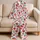 Strawberry And Pink Berry Motifs For Cozy Nights At Home Satin Pajamas Set - 5