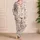 Afternoon Tea Cups, Floral Saucers and Pink Bows for Cozy Cottagecore Lounging Satin Pajamas Set - 4