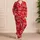 Merry Christmas Snowflakes and Ho Ho Cheer for Cozy Holiday Mornings at Home Together Satin Pajamas Set - 4