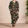 Cactus and Highland Yak Desert Whimsy for Cozy Winter Lounging Satin Pajamas Set - 4
