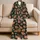 Cactus and Highland Yak Desert Whimsy for Cozy Winter Lounging Satin Pajamas Set - 5
