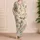 Watercolor Bunny Carrot Tulip Springtime Garden for Cozy Easter Mornings Satin Pajamas Set - 4