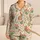 Watercolor Bunny Carrot Tulip Springtime Garden for Cozy Easter Mornings Satin Pajamas Set - 1