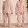 Pink Gingham Bows for Cozy Cottagecore Bedtime and Relaxed Summer Lounging at Home Satin Pajamas Set - 2