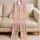 Pink Gingham Bows for Cozy Cottagecore Bedtime and Relaxed Summer Lounging at Home Satin Pajamas Set - 5