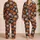 Jack-O'-Lantern Pumpkins and Stars for Cozy Halloween Nights and Autumn Lounging Satin Pajamas Set - 2