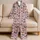 Colorful Butterfly Motifs for Cozy Evenings and Relaxed At-Home Living for Her Satin Pajamas Set - 5