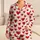 Crimson Heart Scatter for Romantic Valentine's Day Lounging and Cozy Evenings Satin Pajamas Set - 1