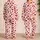 Crimson Heart Scatter for Romantic Valentine's Day Lounging and Cozy Evenings Satin Pajamas Set - h1s52ss8cx
