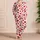 Crimson Heart Scatter for Romantic Valentine's Day Lounging and Cozy Evenings Satin Pajamas Set - 4