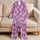Blue Drink Cans With Pink Bows And Hearts For Cozy Giftable Lounging Satin Pajamas Set - 5