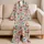 Hummingbirds, Butterflies & Blossoms for Whimsical Garden Lounging and Relaxed Mornings Satin Pajamas Set - 5